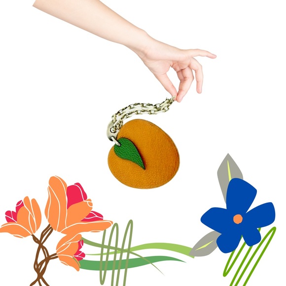 ❌❌ SOLD. Hermès Orange Leather Keychain Authentic! - Picture 3 of 3